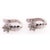 14 Karat White Gold Latch Back Free Form Earrings with Diamonds. 0.75 total diamond weight. Approximately 24 mm height. 4...