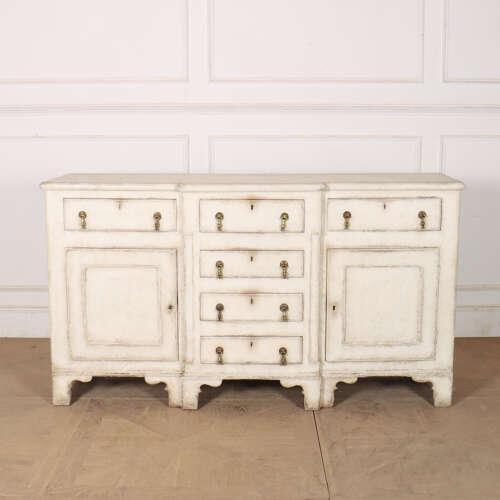 Good early 19th century painted pine North Welsh dresser base. 1820. This piece is designed in the style of the selected...