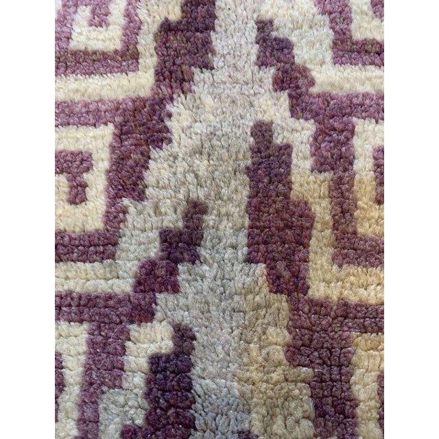 Textile Swedish Art Deco Rug with Greek Key Design, 1930s For Sale - Image 7 of 12