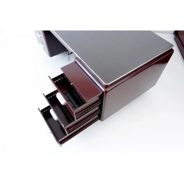 Gray Desk & Bookcase from Ahrend De Cirkel, 1933, Set of 2 For Sale - Image 8 of 14