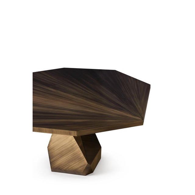 Not Yet Made - Made To Order Rock 140 Brass Dining Table by Ginger & Jagger For Sale - Image 5 of 6