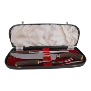 Sheffield England 1950s Butlers Cutlass Leppington Knife Carving Set