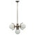 Art Deco Nickel and Glass Pendant Light, 1930s For Sale - Image 15 of 15