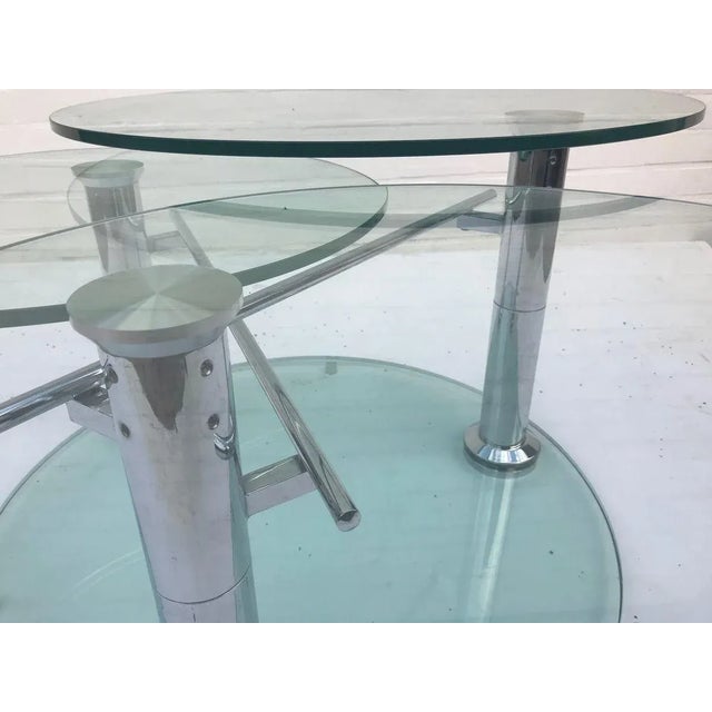 Coffee Table with 3 Removable Glass Shelves, 1980s For Sale - Image 13 of 17