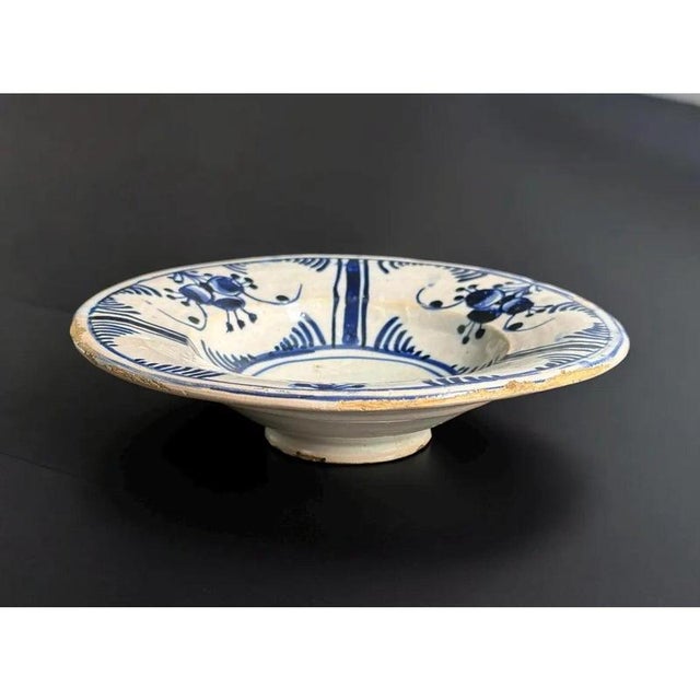 19th, Rare Antique Catalan Dish, Spanish Ceramic, Cirereta Series (Cherries) Dish from the "de la cirereta" series. Glazed...