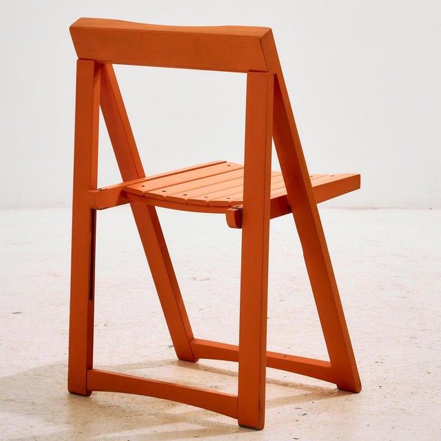 Beech Foldable Chairs by Aldo Jacober for Alberto Bazzani, 1960s, Set of 4 For Sale - Image 4 of 17