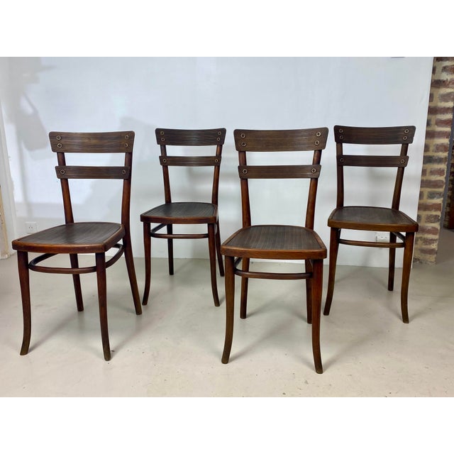 Vintage Model No. 651 Beechwood Chairs by Michael Thonet for Thonet, 1939, Set of 4 For Sale - Image 9 of 18