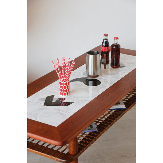 Black Vintage Teak and Ceramic Coffee Table from Gemina Møbler, 1960s For Sale - Image 8 of 15