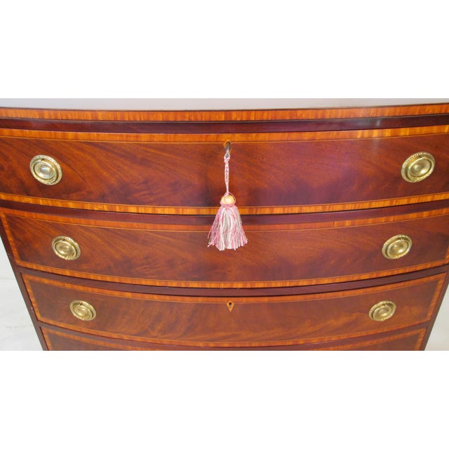 Old Colony Furniture Co. Mahogany Bow Front Chest Chairish
