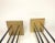 Brass Mid Century Transitional Black Metal and Brass Candlesticks, a Pair For Sale - Image 8 of 12