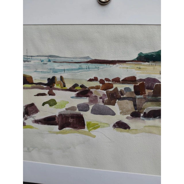 Michel Roubille, Carnac, 1978, Watercolor For Sale - Image 4 of 7