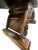 Wood Early 20th Century Primitive Gothic Revival Flanged Top Wood Bench For Sale - Image 7 of 13