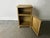 Gold Vintage Bedside Cabinet in Champagne Gold Woven Fibre from Lloyd Loom, 1940s For Sale - Image 8 of 11