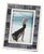 Mendocino Blue Carved Bone Photo Frame, 5" x 7" For Sale