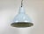 Metal Industrial Grey Enamel Pendant Lamp from Polam, 1960s For Sale - Image 7 of 13
