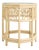20th Century France Warm Ivory Carved Fretwork Side Table For Sale