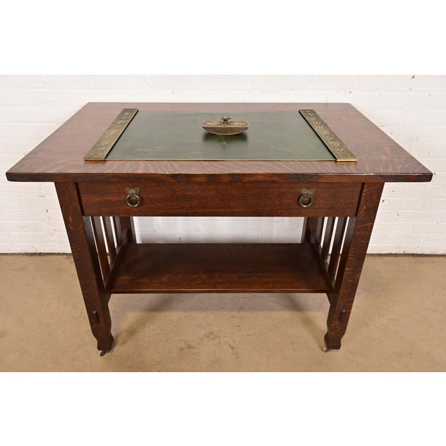 Tiffany Studios New York Bronze and Abalone Rocker Blotter For Sale - Image 10 of 11