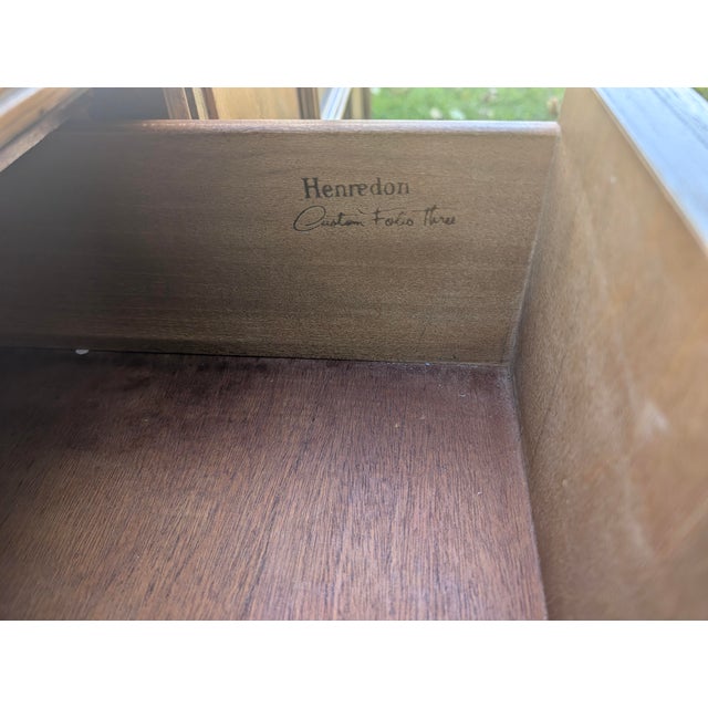 1960s Henredon "Custom Folio Three" 102" Modular Brutalist Credenza / Media Console For Sale - Image 12 of 16