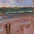 1970s 'Beach Day at Porto Seguro' by Sergio Telles, 1976, Brazilian Fauvist Coastal Landscape, Rio De Janiero For Sale - Image 5 of 8