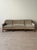 Mid-Century Modern Mid-Century Curved Sofa in Sage Green Graphic Cut Mohair For Sale - Image 3 of 12