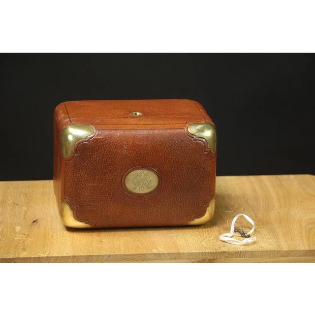 Cigar Box in Leather, in Very Good conditions. Designed 1920 to 1949
