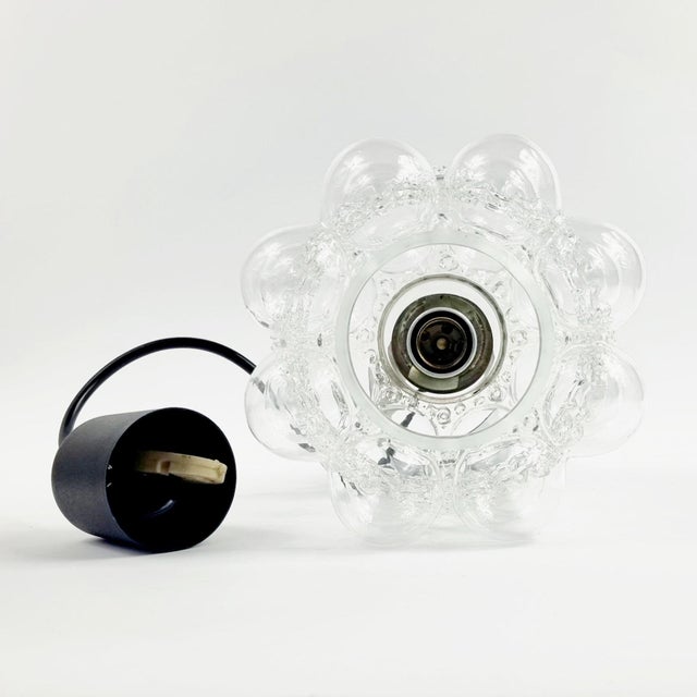 Mid-Century Modern Bubble Glass Ceiling Pendant attributed to Helena Tynell for Limburg, Germany, 1960s For Sale - Image 7 of 9