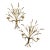 Vintage Italian Wheat Sheaf Wall Sconces – Pair of Gilt Tole Metal Hollywood Regency Sconces - a Pair For Sale