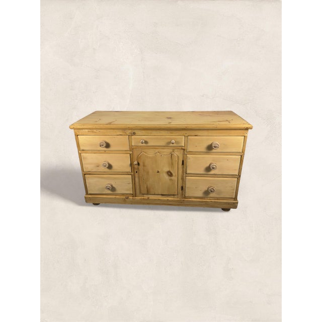 Antique English Pine Sideboard For Sale In Tampa - Image 6 of 9