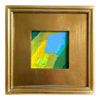 "Feeling Optimistic" 2025 Framed Mini Painting by Jessalin Beutler For Sale