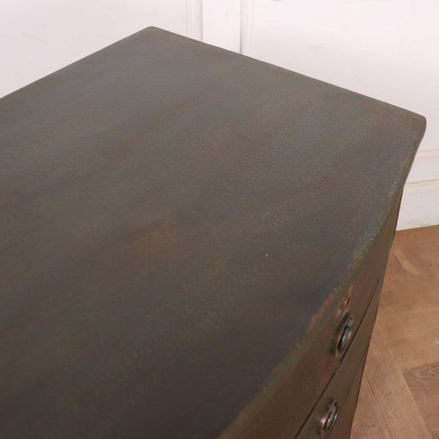 English Painted Bowfront Chest of Drawers For Sale - Image 9 of 10