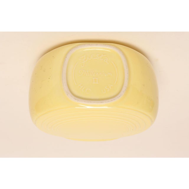 Vintage Butter Yellow Fiestaware Millennium II Vase Designed by Homer Lauglin For Sale - Image 15 of 15