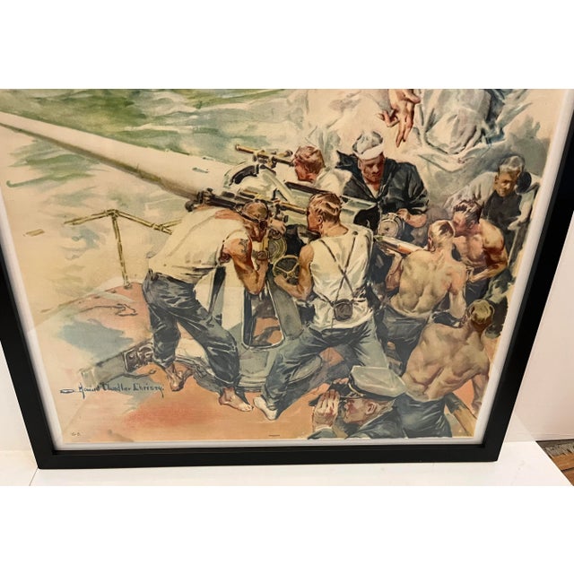 Early 20th Century Early 20th Century WW1 Howard Chandler Christy Liberty Loan Poster, Framed For Sale - Image 5 of 10