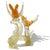 Glass Vintage Murano Gold Flecks Orange Bullicante Technique Italian Art Glass Birds Branch Sculpture For Sale - Image 7 of 8