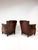 Otto Schultz Pair of Antique European Leather Club Chairs (Circa 1920s/30s) For Sale - Image 4 of 11