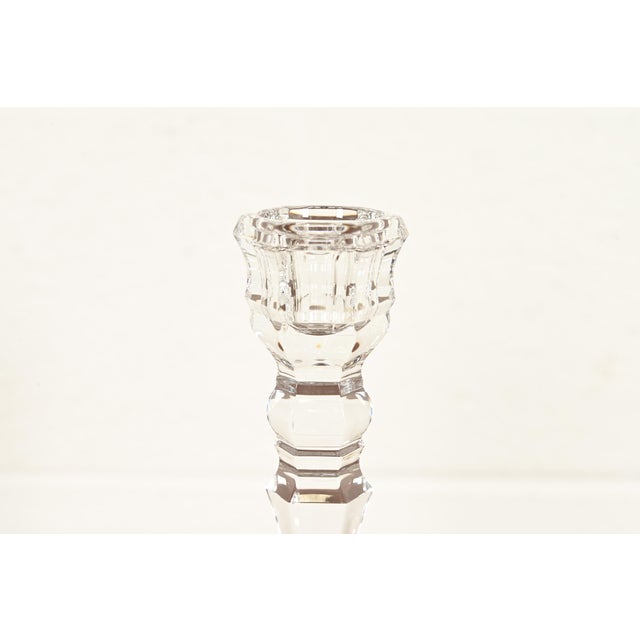 Tiffany & Co. Clear Crystal Candlesticks, Pair For Sale In South Bend - Image 6 of 14