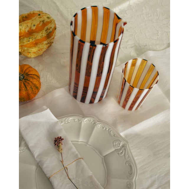 Salty Caramel Collection Glasses by Maryana Iskra for Ribes the Art of Glass, Set of 7 For Sale - Image 14 of 18