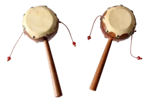 Vintage Mexican Spinning Drums Pair
