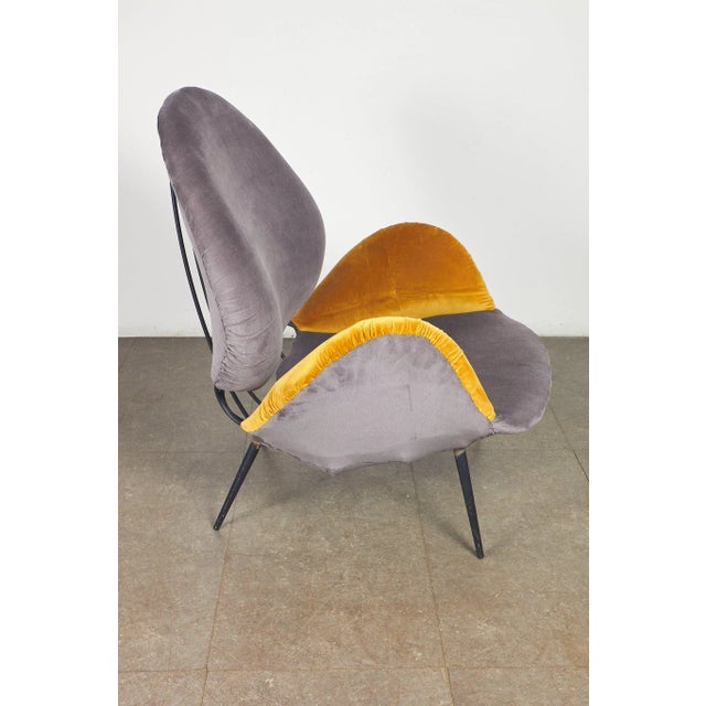 Black Armchairs attributed to Vittorio Dassi, 1950s, Set of 2 For Sale - Image 8 of 18