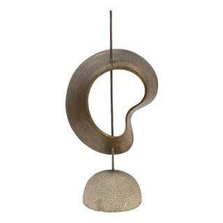 Franco Asco, Forma Evoluzione 14B, 1957, Bronze & Stone For Sale
