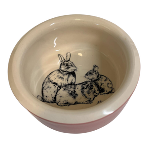 Vintage Mason Cash Pink Rabbit Bowl