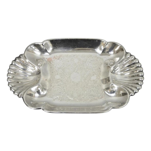 Vintage Fb Rogers English Regency Style Silver Plated Candy Trinket Dish For Sale