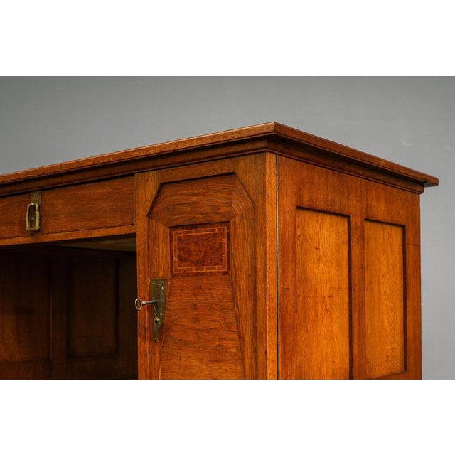 Art Nouveau Desk in Oak, Early 20th Century For Sale - Image 17 of 18