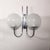 Metal Wall Lamps with Glass Shades, 1970s, Set of 2 For Sale - Image 7 of 14