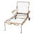 Vintage Wrought Iron Chaise Lounge Chiar For Sale