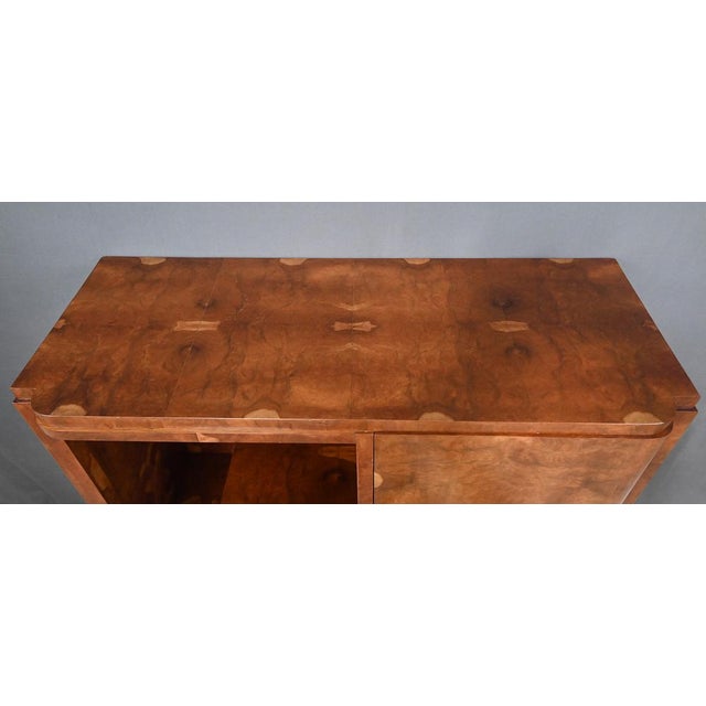 1920s Art Deco Bibus in Elm Burl Veneer, 1920s For Sale - Image 5 of 18