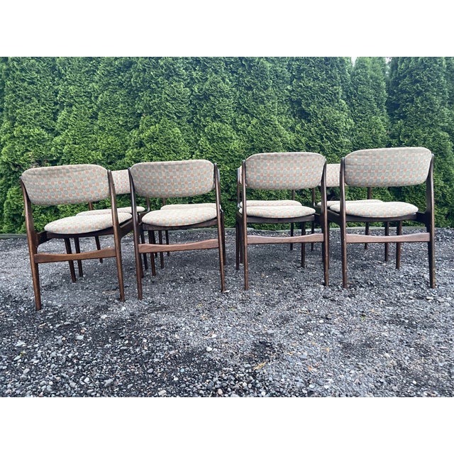 1960s 1960s Set of 8 Danish Rosewood Erik Buch Dining Chairs For Sale - Image 5 of 8