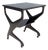 Vintage Black Ebonized Beech Serving Cart, Italy, 1970s For Sale