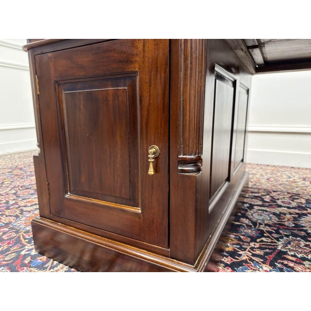 Large English Partner Desk For Sale - Image 12 of 18