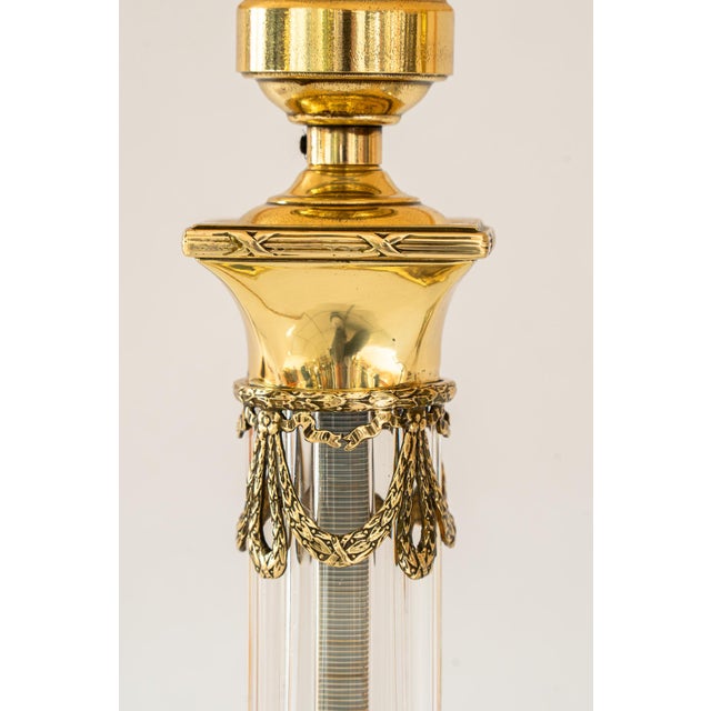 Art Deco Table Lamp with Fabric Shade, Vienna, Austria, 1920s For Sale - Image 17 of 18