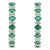 Art Deco 3.08ct Natural Emerald & Diamond Cluster Hoop Earrings in 18k Solid Gold- A Pair For Sale - Image 3 of 10